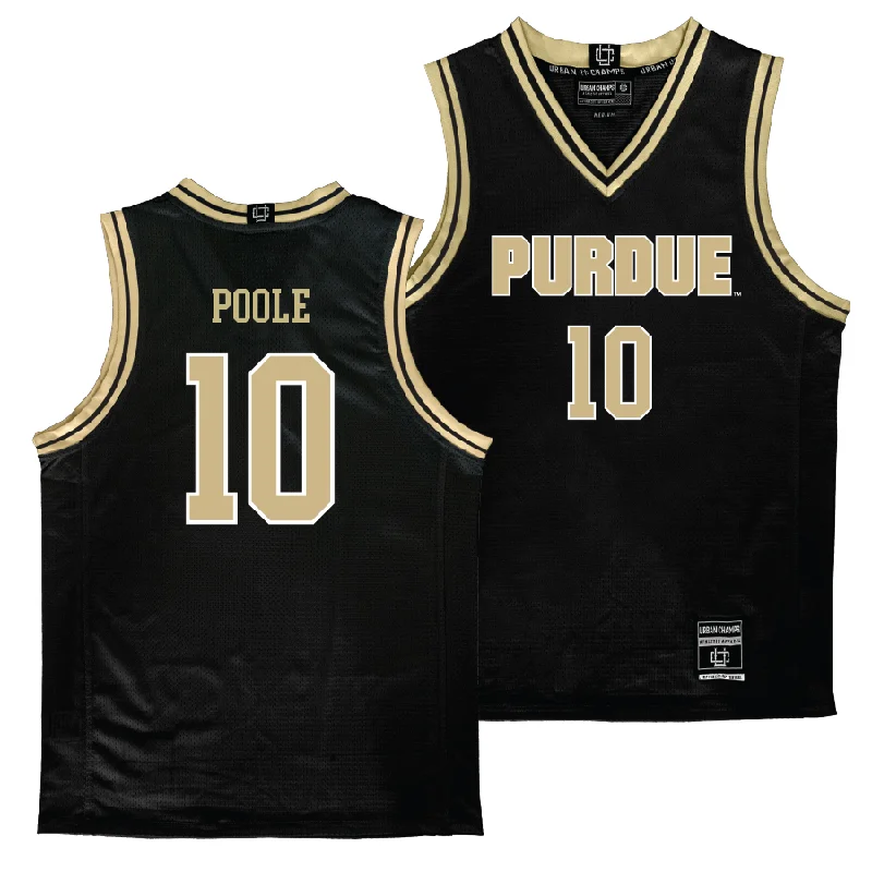 Personalized Basketball Jerseys With Text & Graphics-Purdue Women's Black Basketball Jersey    - Jordyn Poole