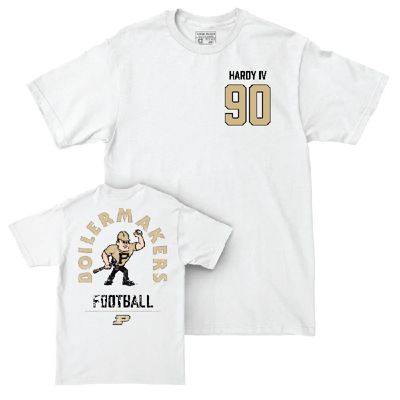 Football Jerseys For Group Gifts-Football White Mascot Comfort Colors Tee   - James Hardy IV