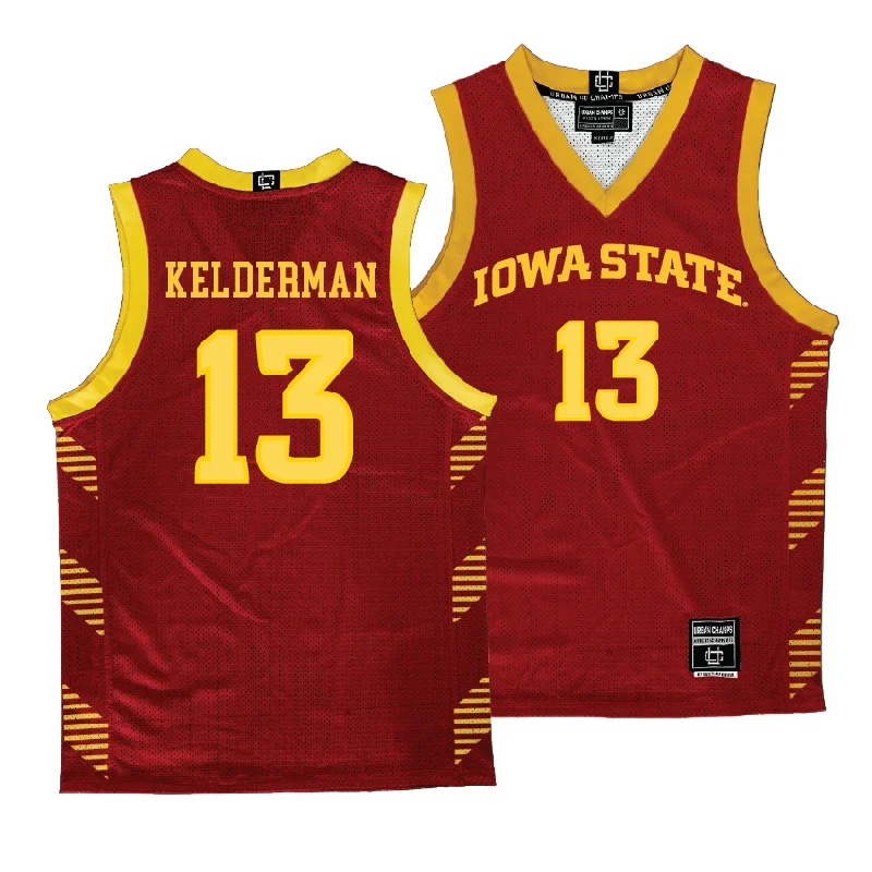 Personalized Basketball Jerseys For Fans Of Teams-Crimson Men's Basketball Iowa State Jersey - Cade Kelderman