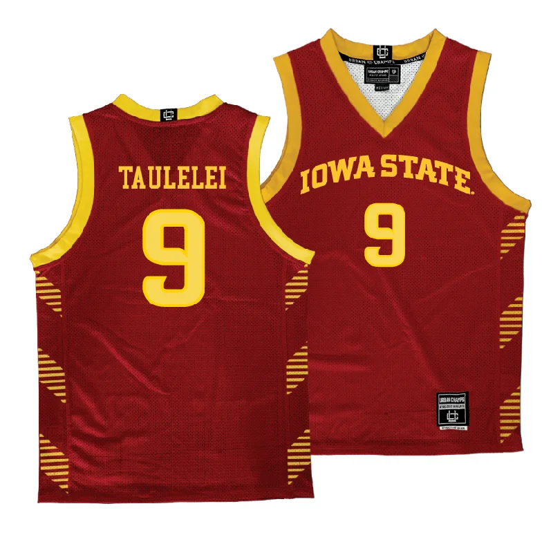 Custom Basketball Jerseys With Team Logos-Iowa State Women's Basketball Crimson Jersey  - Lilly Taulelei