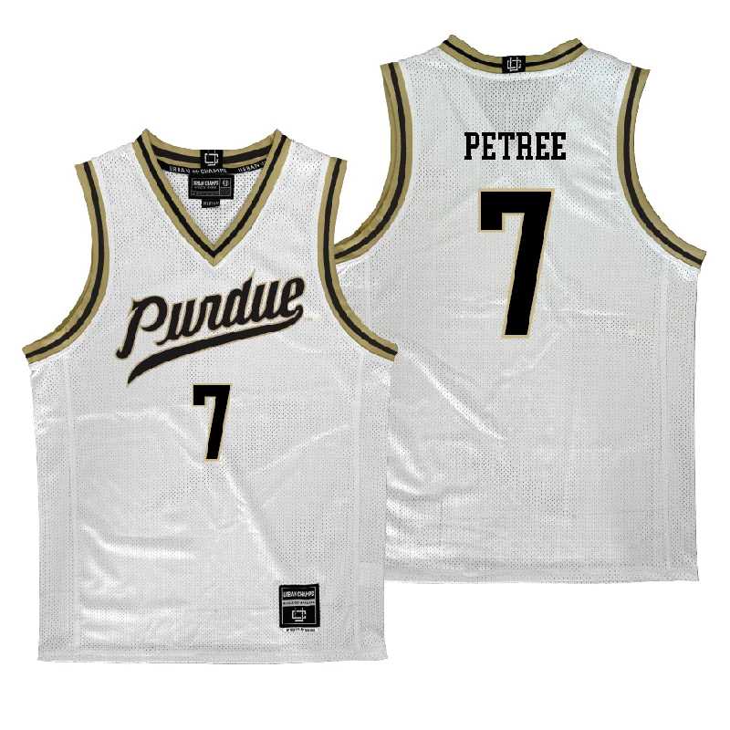 Basketball Jerseys For High School Competitions-Purdue Women's Basketball White Jersey   - Mahrianna Petree