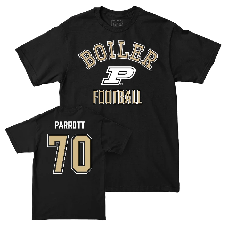 Football Jerseys For Charity Auctions-Football Black Classic Tee   - Maxwell Parrott