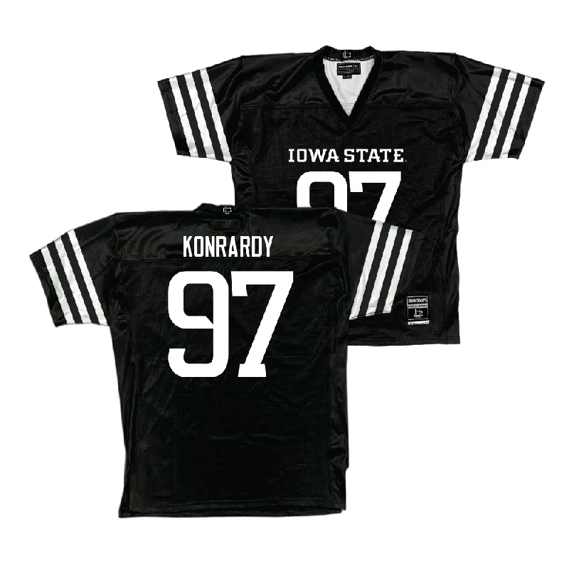 Football Jerseys For Corporate Teams-Iowa State Football Black Jersey  - Kyle Konrardy