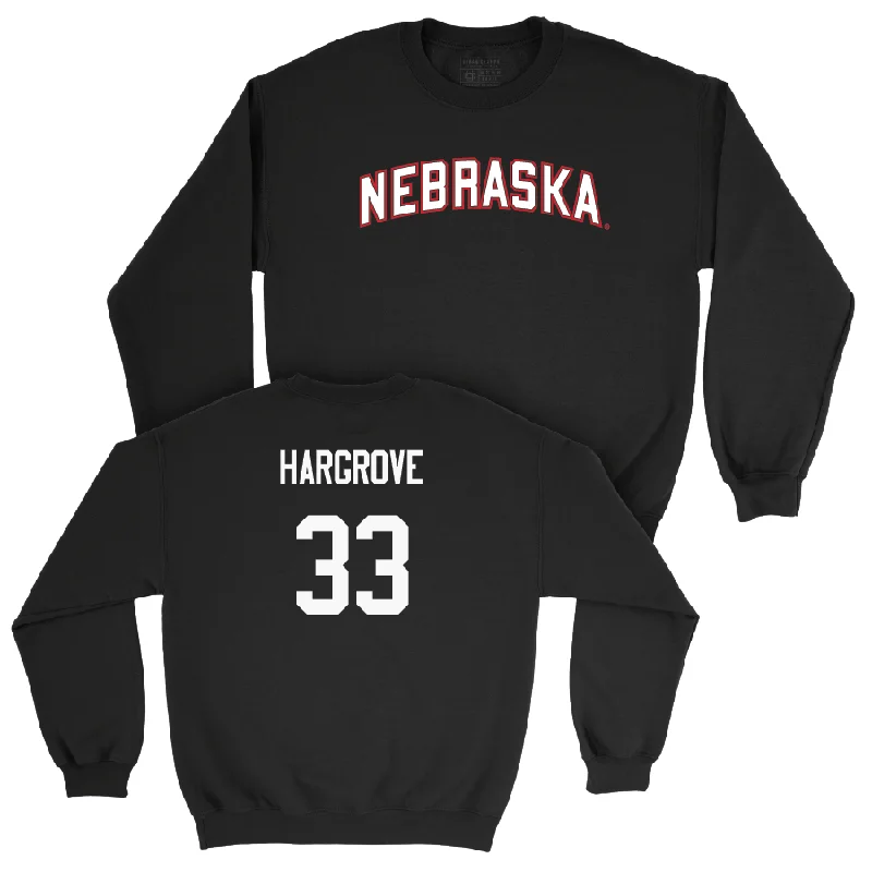 Basketball Jerseys With Bold Logos-Women's Basketball Black Nebraska Crew  - Amiah Hargrove