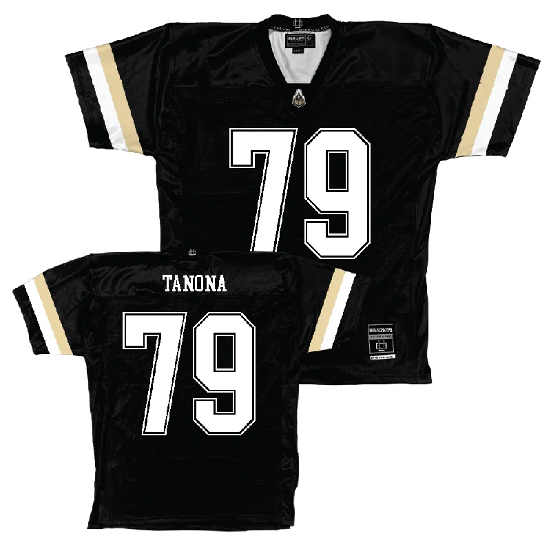 Custom Football Jerseys For Major Leagues-Purdue Black Football Jersey   - Joey Tanona