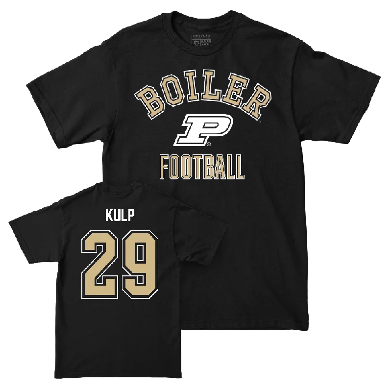 Custom Football Jerseys For Special Celebrations-Football Black Classic Tee   - Earl Kulp