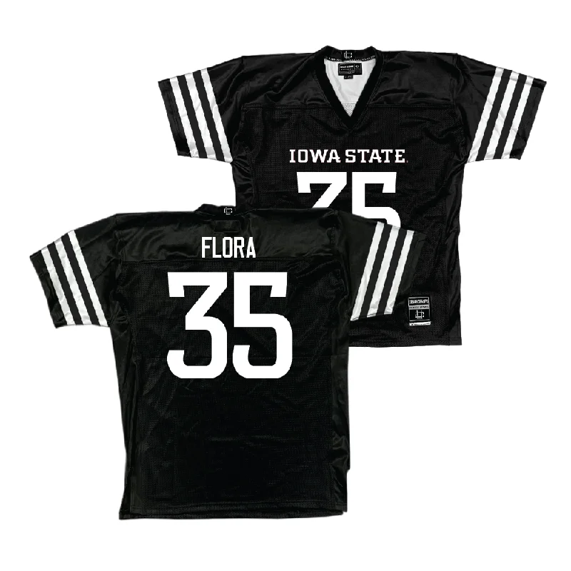 Custom Football Jerseys With Vintage Style-Iowa State Football Black Jersey  - Aiden Flora