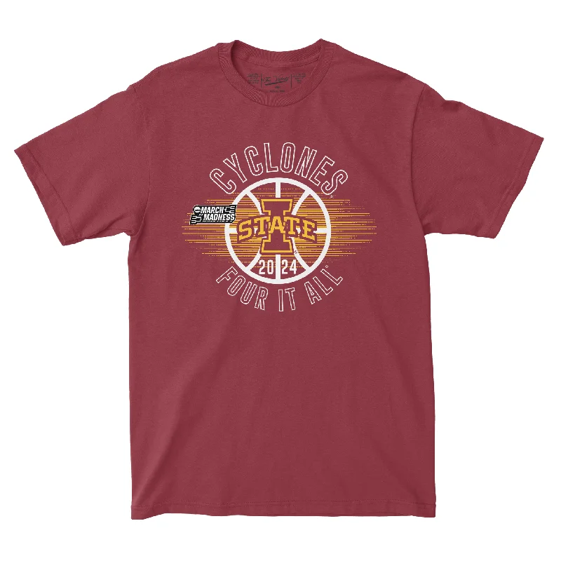 Custom Basketball Jerseys For Fun Events-Iowa State MBB Road to PHX T-shirt by Retro Brand