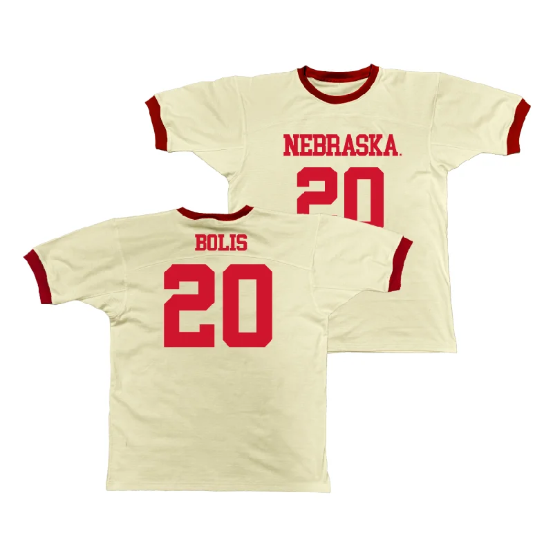 Basketball Jerseys For Special Occasions-Nebraska Retro Ringer Tee - Justin Bolis