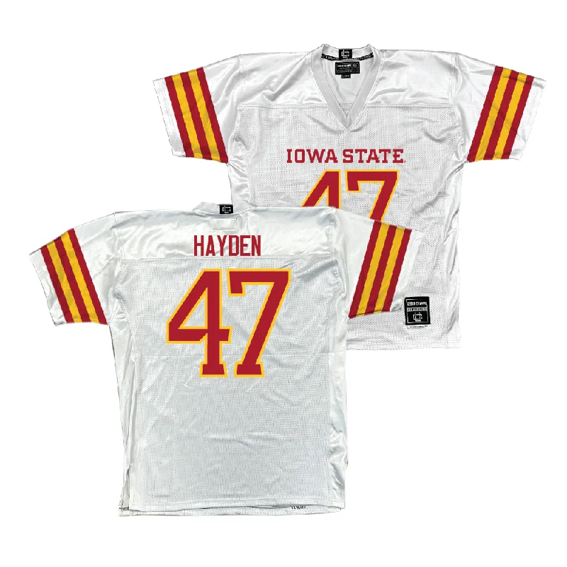 Football Jerseys With Inspirational Quotes-Iowa State Football White Jersey  - CJ Hayden