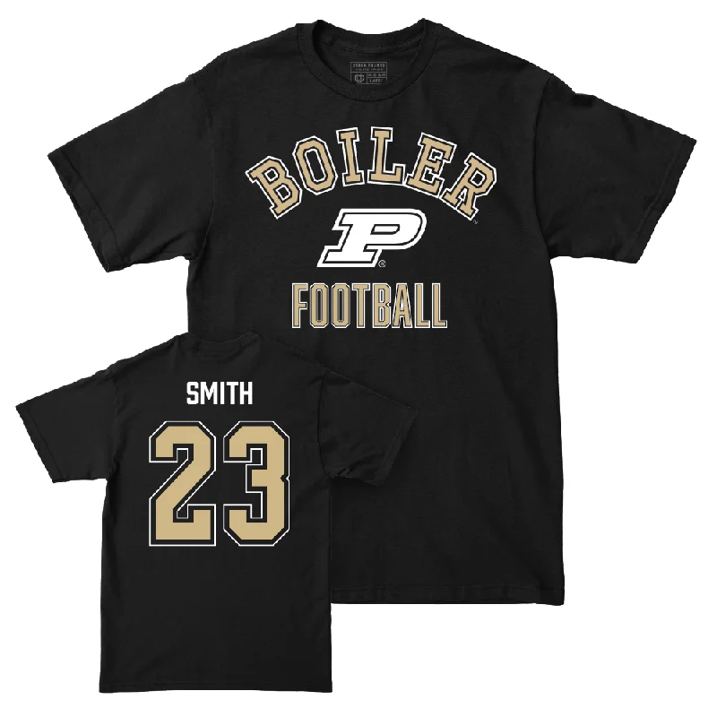 Custom Football Jerseys For Alumni Games-Football Black Classic Tee   - Calvin Smith