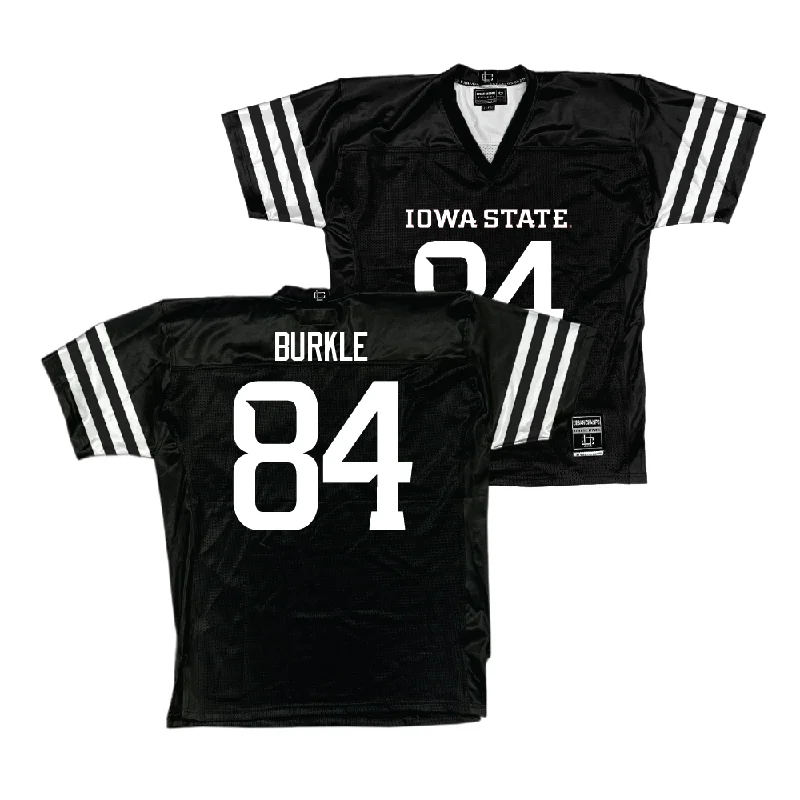 Unique Football Jerseys With Custom Prints-Iowa State Football Black Jersey  - Gabe Burkle