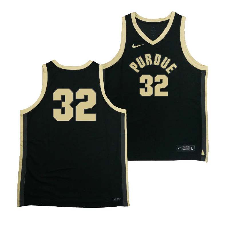 Custom Basketball Jerseys With Bold Color Schemes-Nike Purdue Boilermakers Black NIL Game Replica Basketball Jersey - Jace Rayl | #32