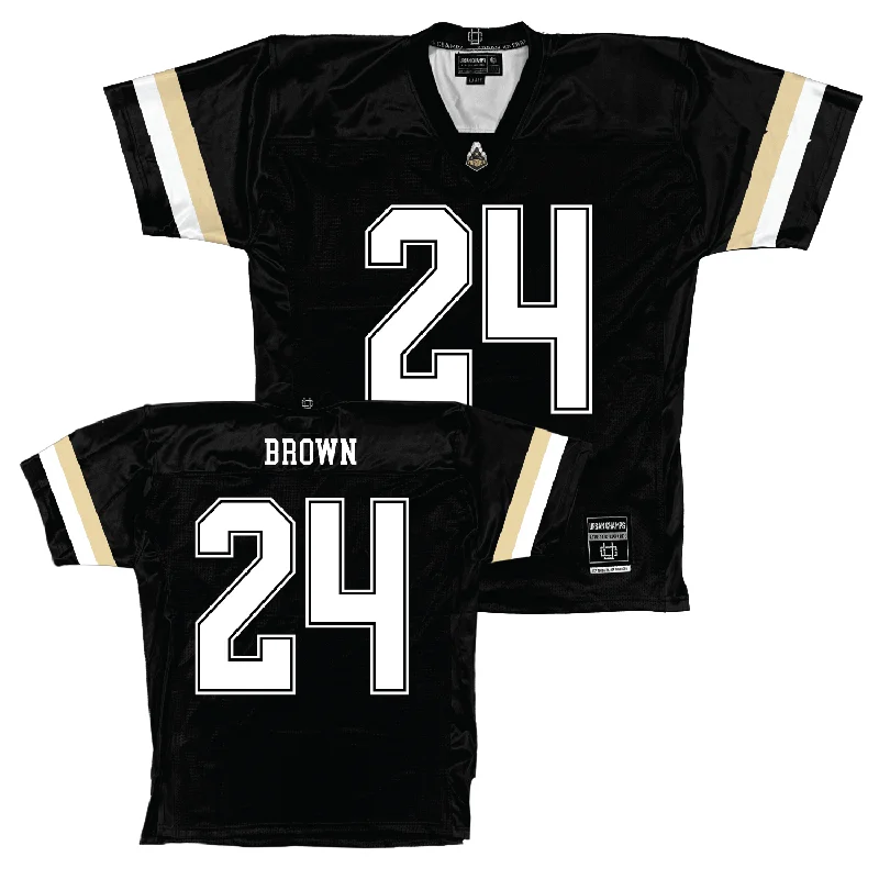 Football Jerseys With Custom Fit And Style-Purdue Black Football Jersey - Anthony Brown | #24