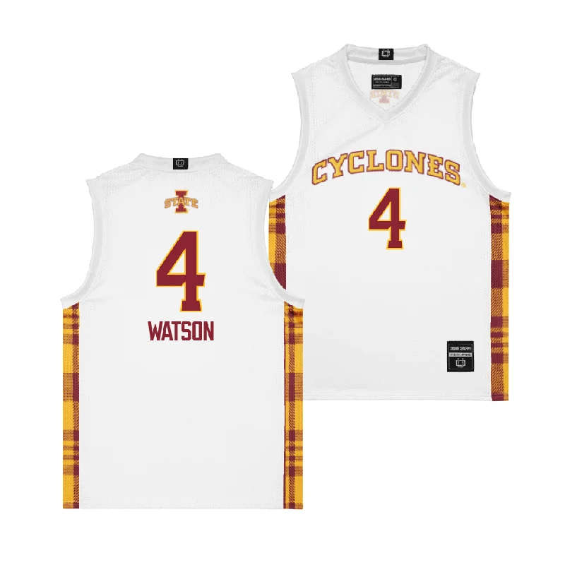 Custom Basketball Jerseys For Fun Outings-EXCLUSIVE: Iowa State Winter Edition Basketball Jersey - Demarion Watson