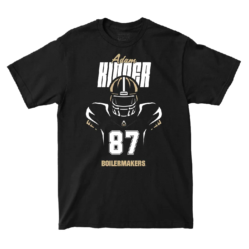 Football Jerseys For Team Pride-Silhouette Black Football Tee   - Adam Kidder