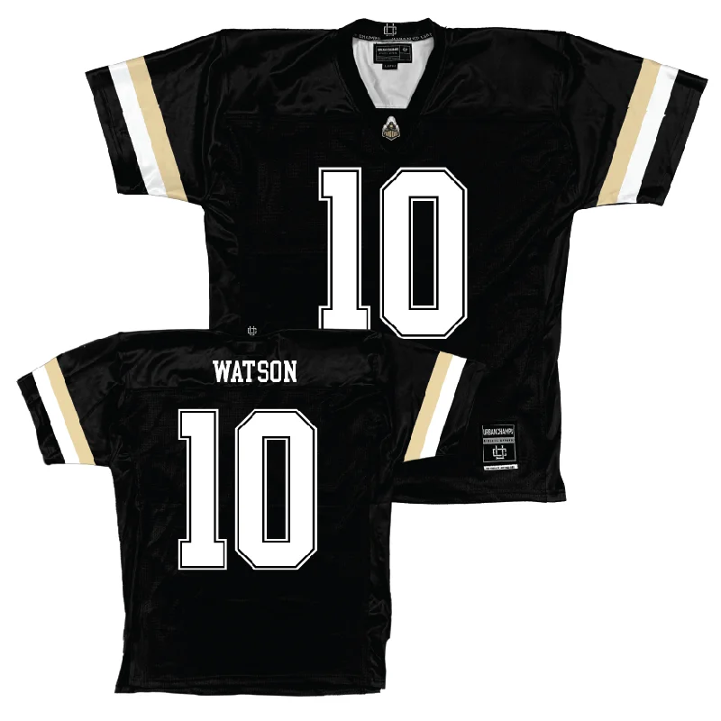 Custom Football Jerseys With Special Designs-Purdue Black Football Jersey  - Jesse Watson