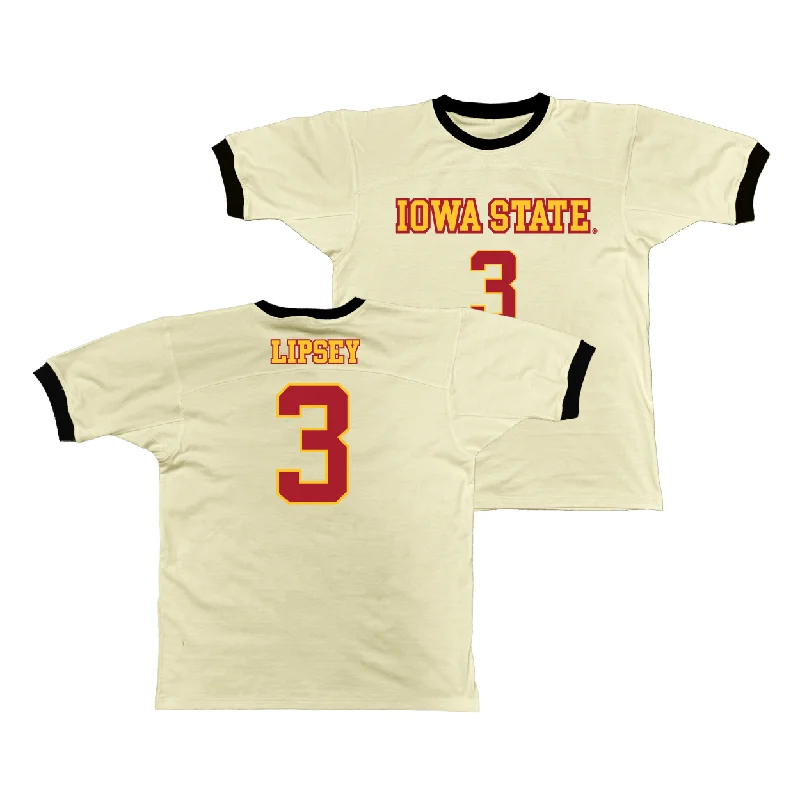 Basketball Jerseys For Supporters-Iowa State Retro Ringer Tee - Tamin Lipsey