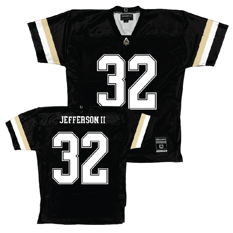 Team Football Jerseys With Logos & Text-Purdue Black Football Jersey  - Joseph Jefferson II