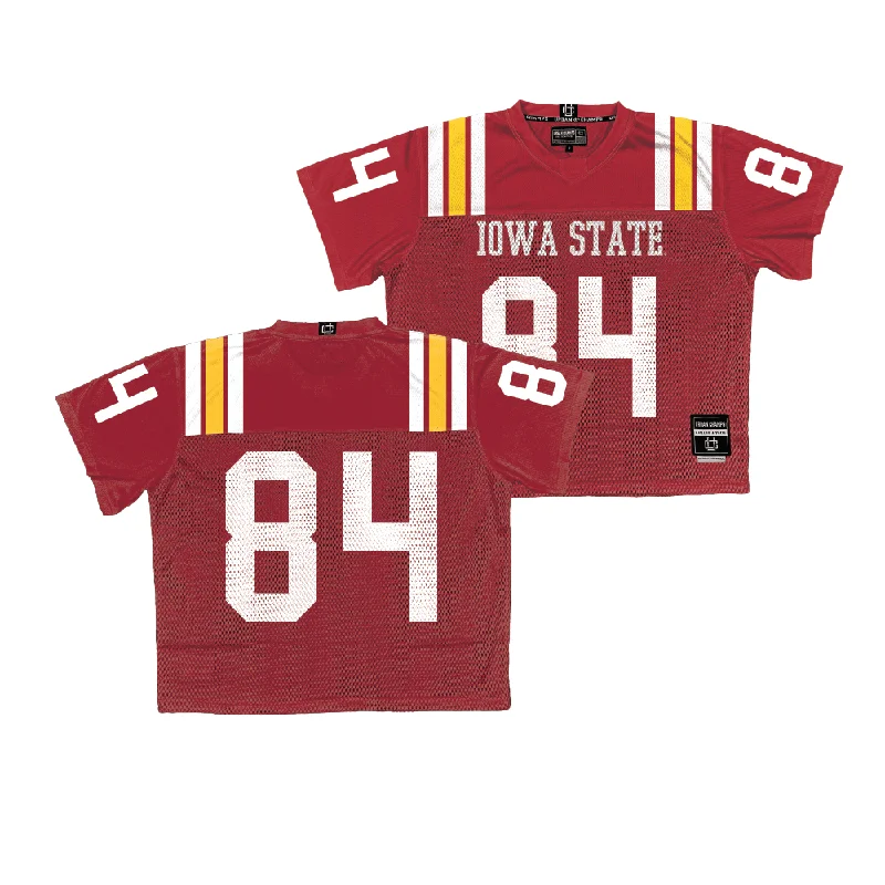 Personalized Football Jerseys For Birthdays-Iowa State Throwback Football Jersey  - Gabe Burkle