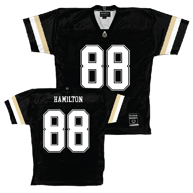 Personalized Football Jerseys With Team Spirit-Purdue Black Football Jersey   - Donovan Hamilton