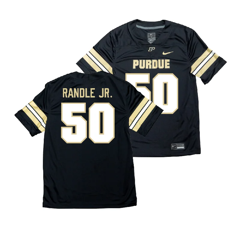 Football Jerseys For Special Events-Nike Purdue Boilermakers Black NIL Game Replica Football Jersey - John Randle Jr.