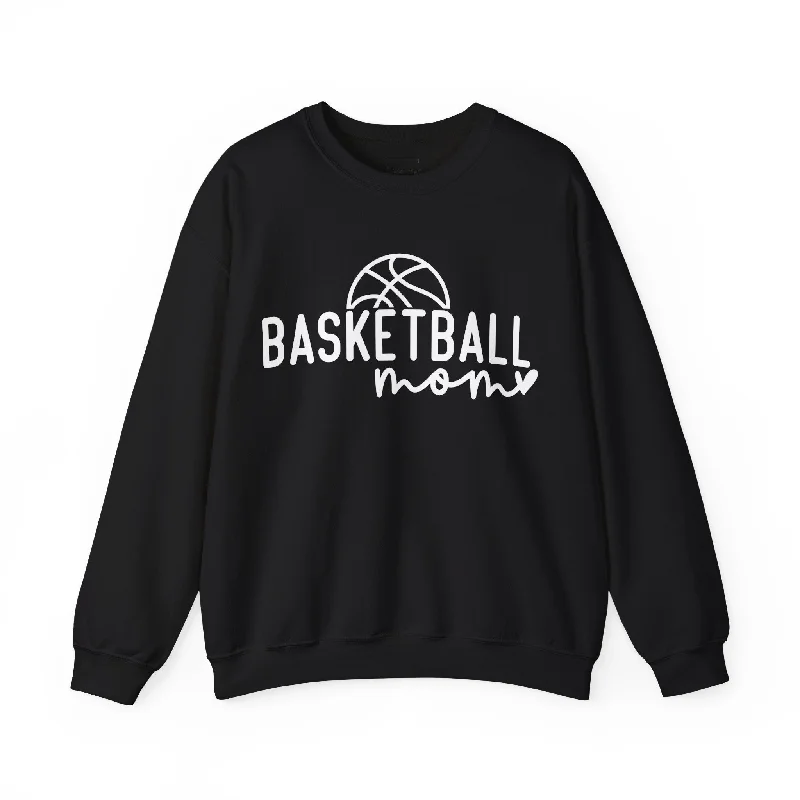 Personalized Basketball Jerseys With Custom Fabric-Basketball Mom Crewneck Sweatshirt