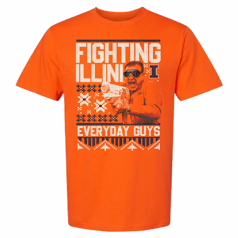 Basketball Jerseys With High-Quality Custom Materials-Illinois Basketball Everyday Guys Brad Underwood T-Shirt