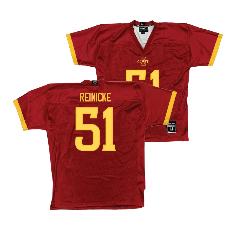 Personalized Football Jerseys For Groups-Iowa State Football Crimson Jersey  - Nick Reinicke