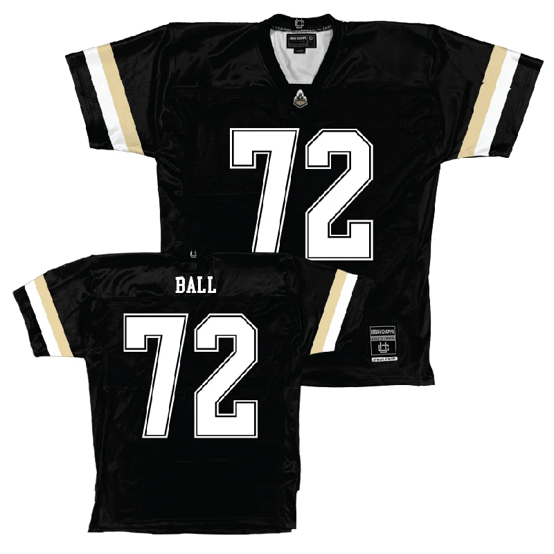 Football Jerseys With Custom Name And Number-Purdue Black Football Jersey  - Jaden Ball