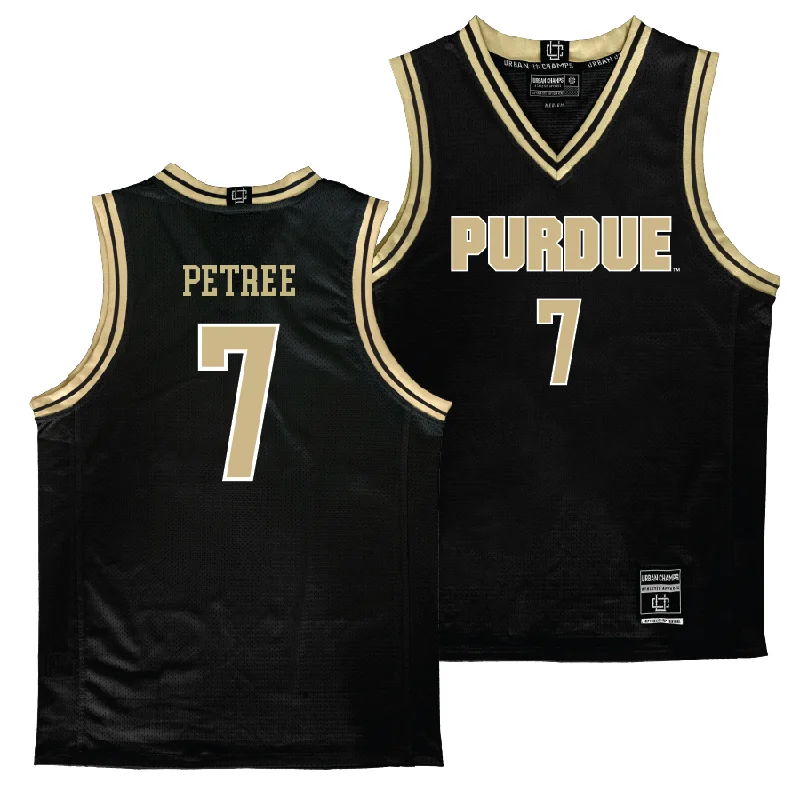 Custom Basketball Jerseys For Tournaments & Games-Purdue Women's Black Basketball Jersey    - Mahrianna Petree