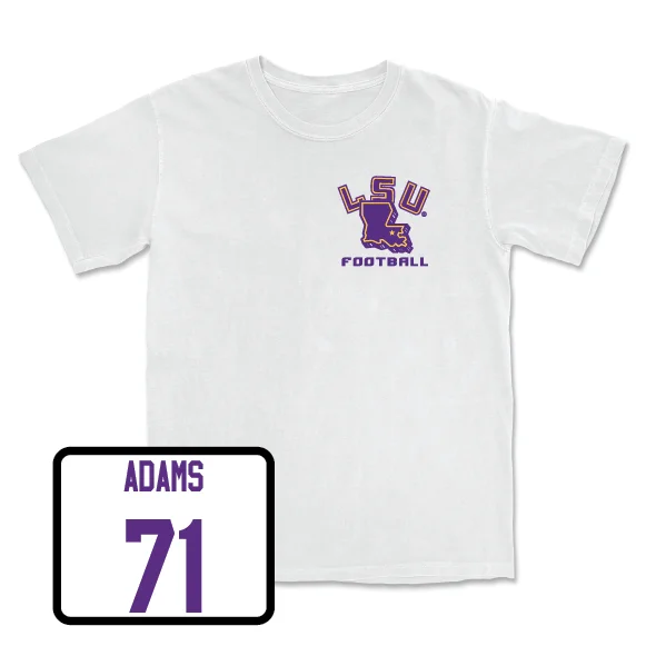 Football Jerseys With Unique, Custom Fit-Football White Team Tee - Tyree Adams