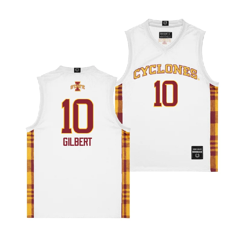 Custom Basketball Jerseys For Team Celebrations-EXCLUSIVE: Iowa State Winter Edition Basketball Jersey - Keshon Gilbert