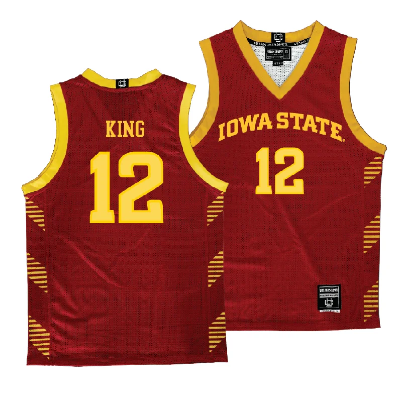 Basketball Jerseys For Custom Sports Teams-Iowa State Women's Basketball Crimson Jersey - Emily Ryan