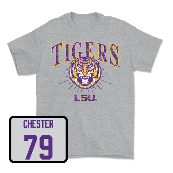 Football Jerseys With Custom Name And Number-Football Sport Grey Tigers Tee - DJ Chester