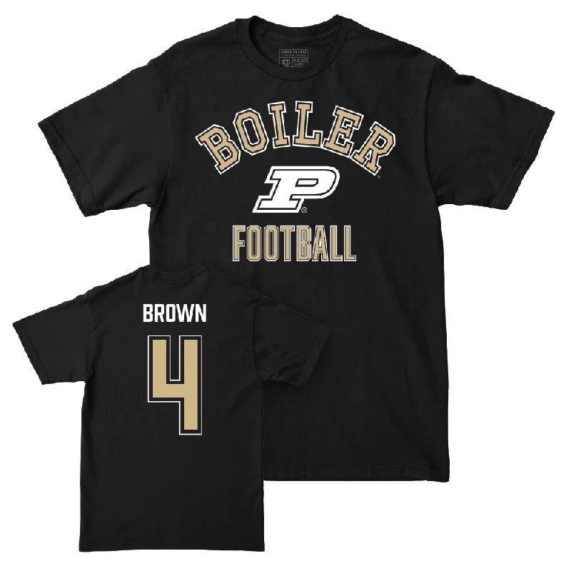 Personalized Football Jerseys For Coaches & Players-Football Black Classic Tee   - Kam Brown