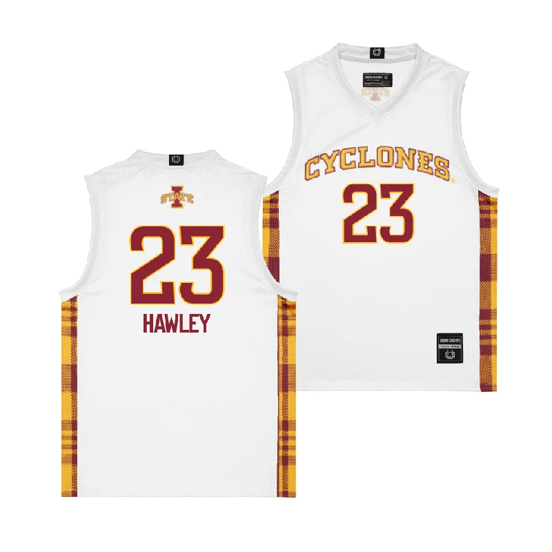 Personalized Basketball Jerseys With Custom Patches-EXCLUSIVE: Iowa State Winter Edition Basketball Jersey - Conrad Hawley