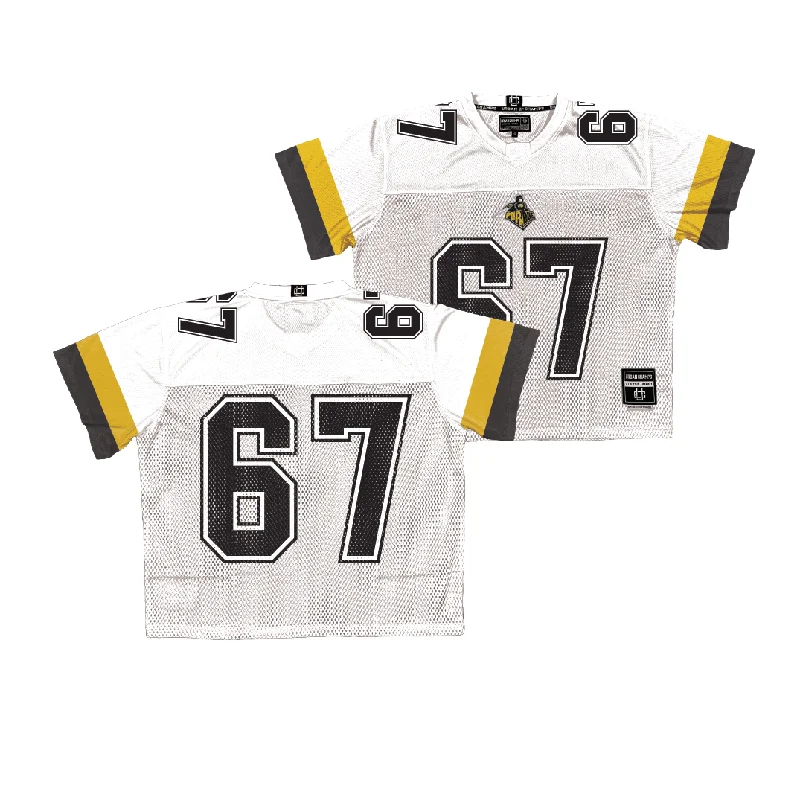 Custom Football Jerseys For Women-Purdue Throwback Football Jersey - Drew Woodruff | #67