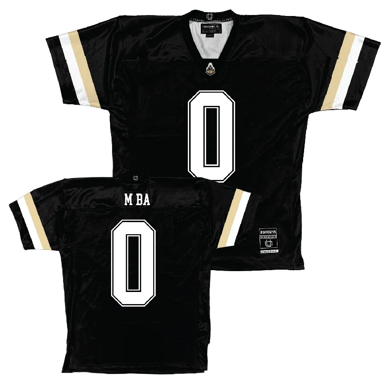 Custom Football Jerseys For Tournaments-Purdue Black Football Jersey - Jeffrey M'Ba | #0