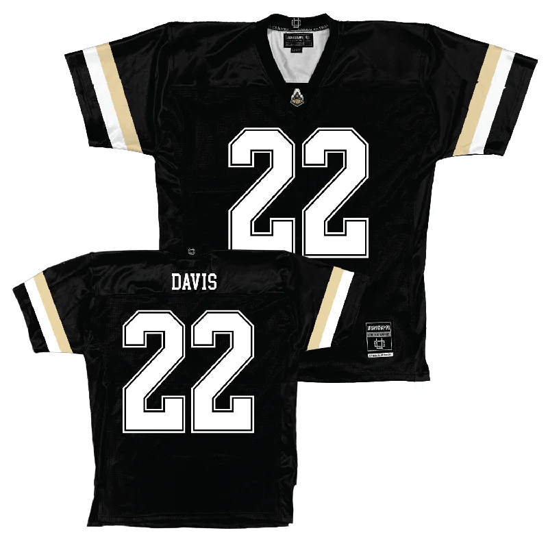 Custom Football Jerseys For Special Events-Purdue Black Football Jersey - Owen Davis | #22