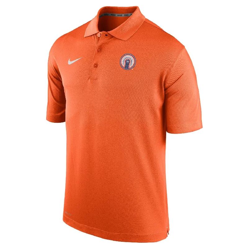 Basketball Jerseys For Group Orders & Discounts-Illinois Fighting Illini Men's Embroidered Nike Orange Chief Polo