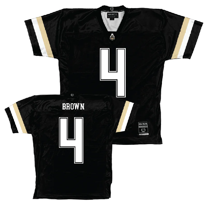 Football Jerseys For School Spirit Events-Purdue Black Football Jersey   - Kam Brown