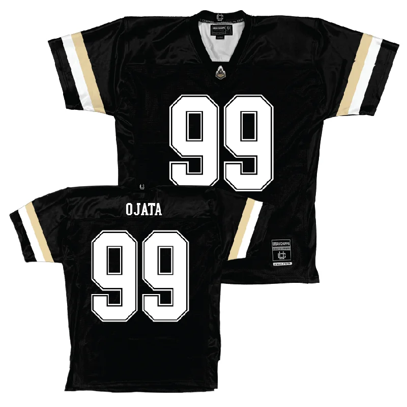 Custom Football Jerseys For Family Reunions-Purdue Black Football Jersey  - Jireh Ojata