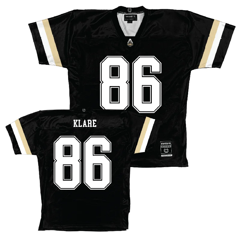 Football Jerseys With Bold Logos-Purdue Black Football Jersey - Max Klare | #86