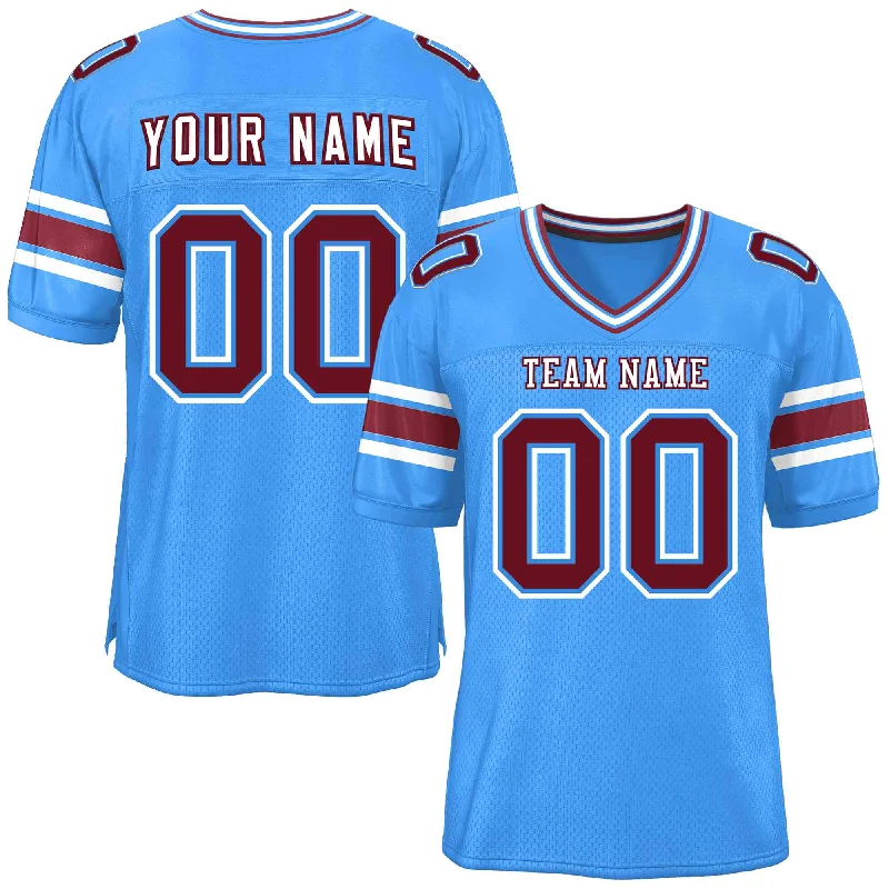 Football Jerseys With High-Quality Custom Materials-Custom Powder Blue Personalized Classic Authentic Football Jersey