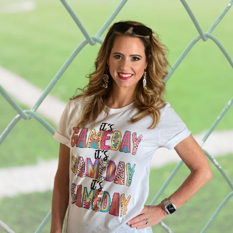 Basketball Jerseys With Player Names-GAMEDAY SPIRIT T-Shirt: White