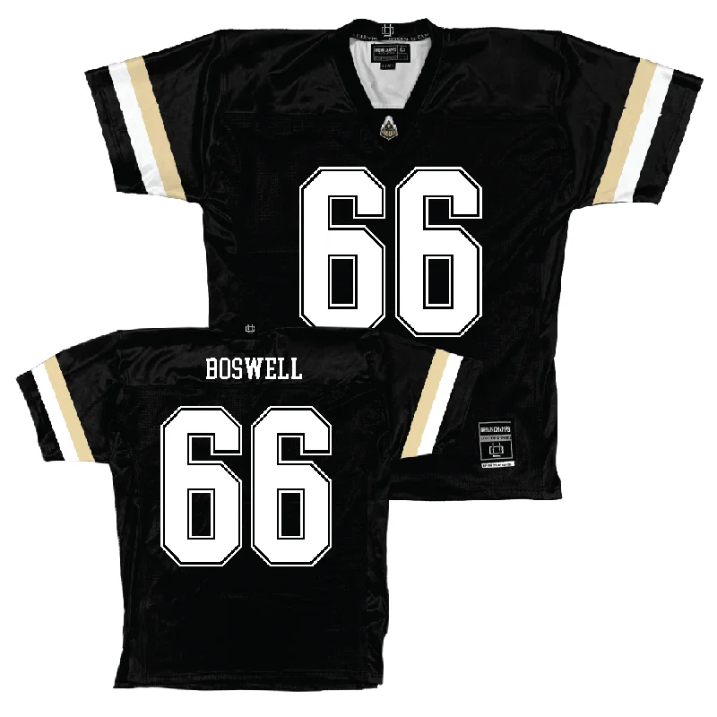 Football Jerseys With Unique Team Logos-Purdue Black Football Jersey   - Anthony Boswell