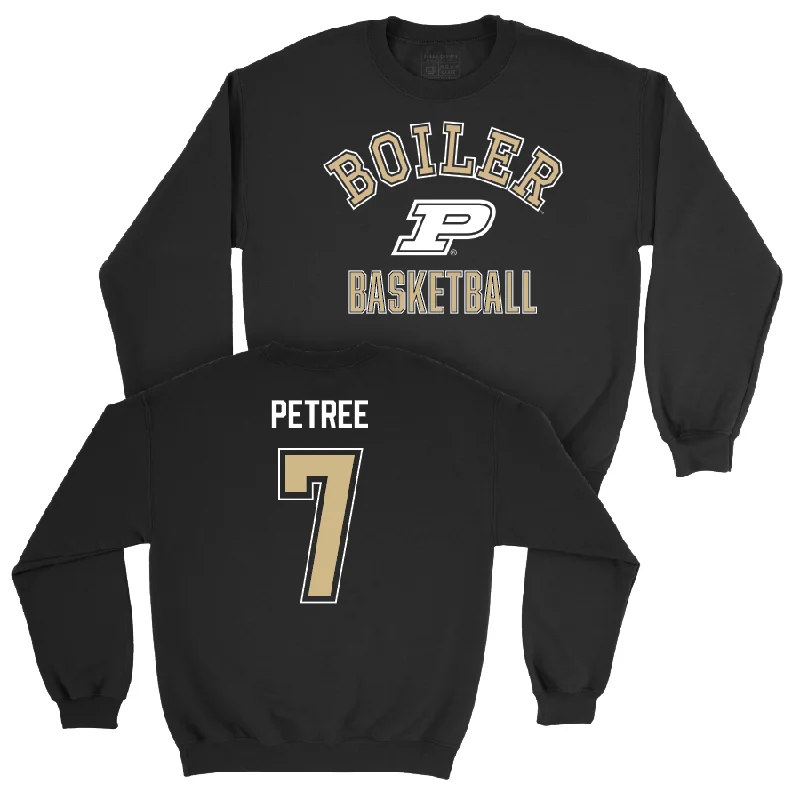 Custom Basketball Jerseys With Name & Number-Women's Basketball Black Classic Crew    - Mahrianna Petree