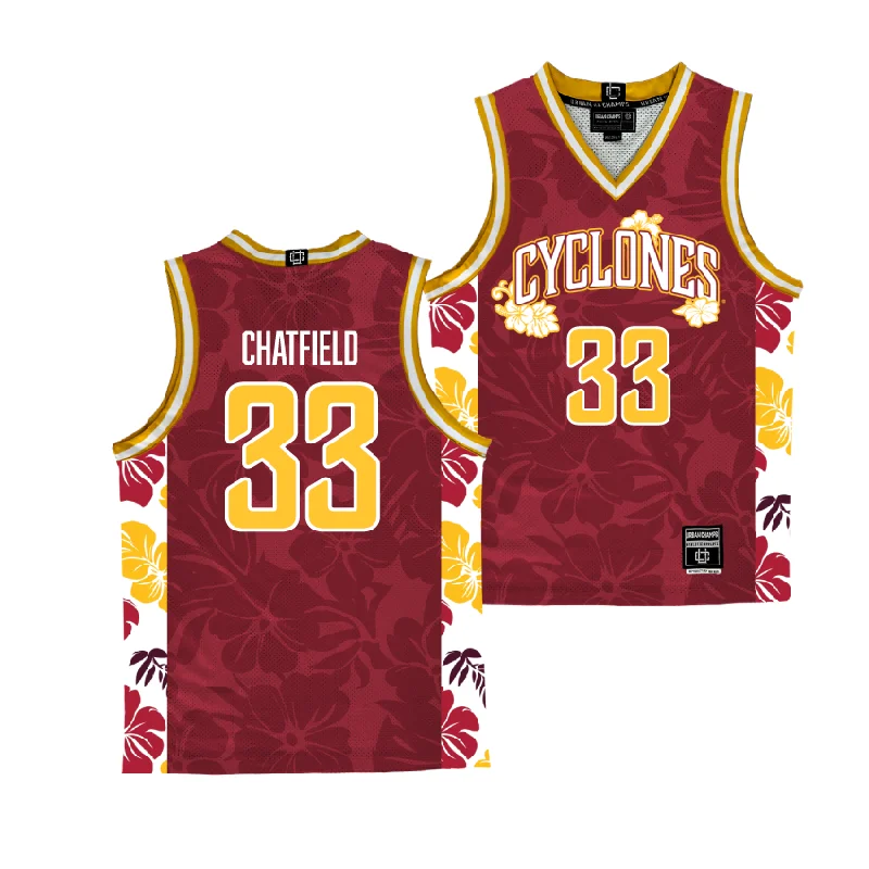 Basketball Jerseys For School Sports Teams-EXCLUSIVE: Iowa State Maui Men's Basketball Jersey  - Brandton Chatfield