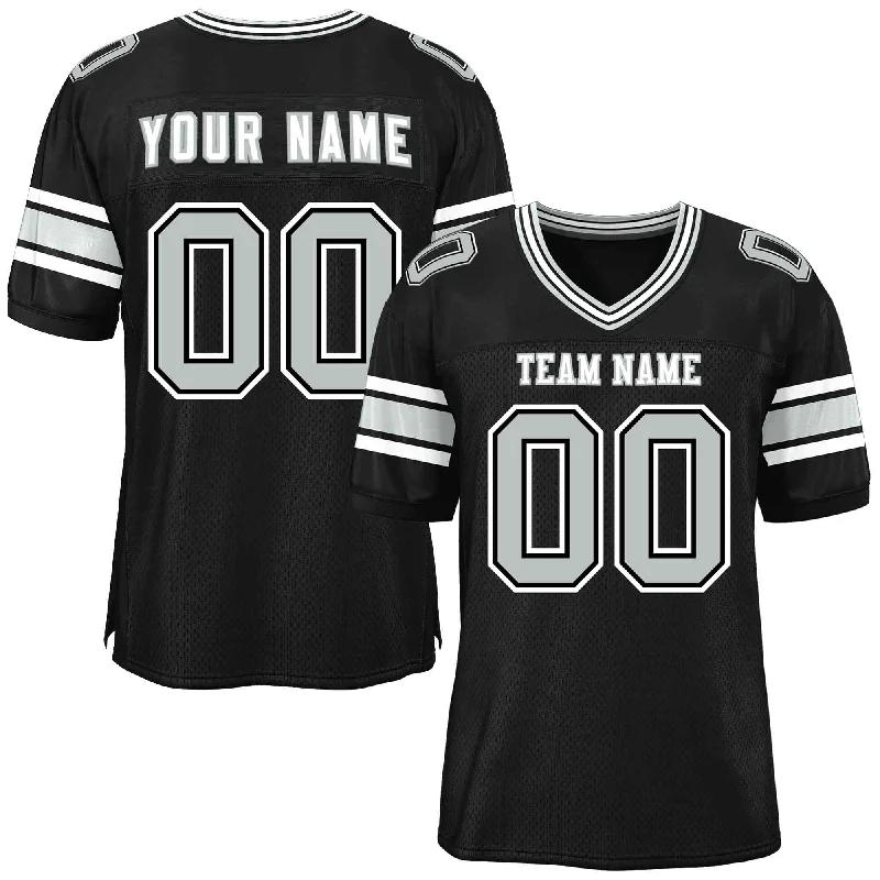 Vintage Football Jerseys-Custom Black Personalized Classic Authentic Football Jersey